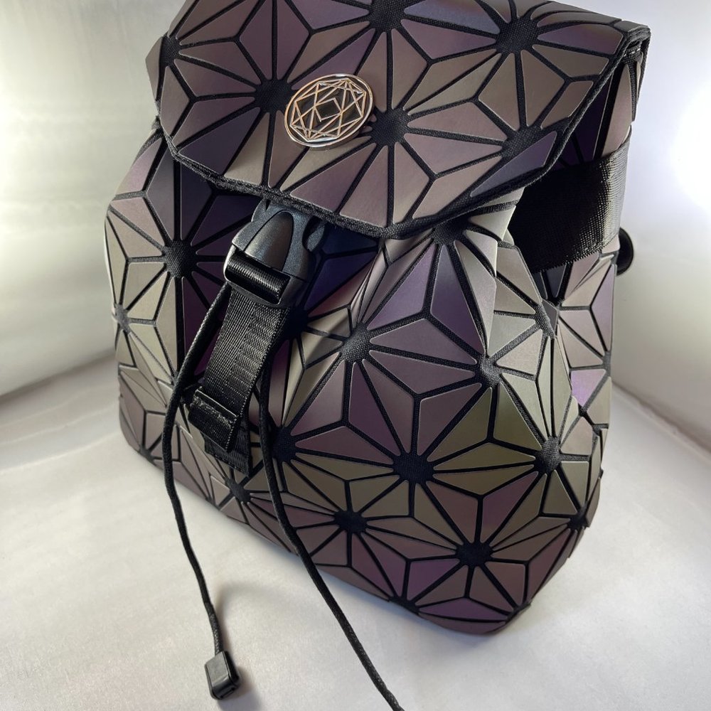 Geometric Reflective Luminous Backpack - image 4